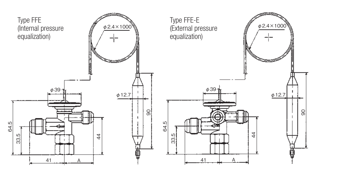 FFE dimension drawing